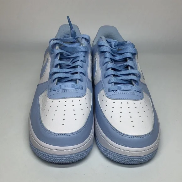 Women’s Nike By You Air Force 1 Low White Soft Blue DV3907-900 sz 12 / mens 10.5 - Picture 5 of 6